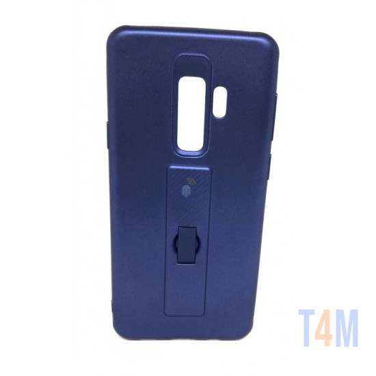 CAPA DE SILICONE MOTOMO COM ANEL DE DEDO PARA SAMSUNG S8 PLUS/G955 AZUL